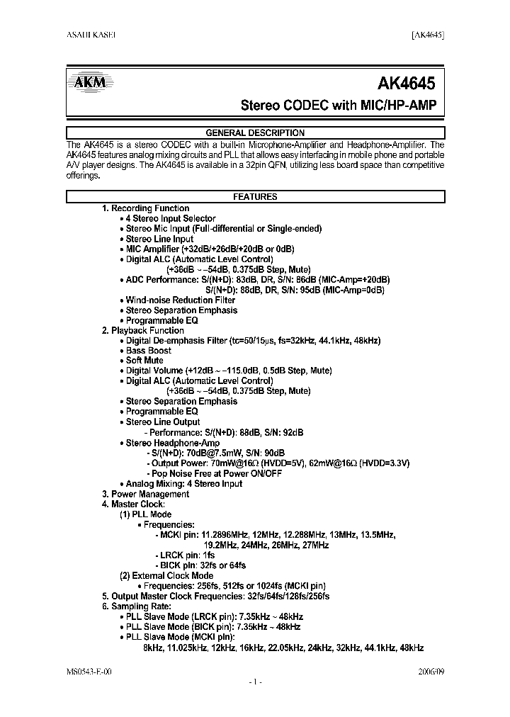 AK4645_1174703.PDF Datasheet