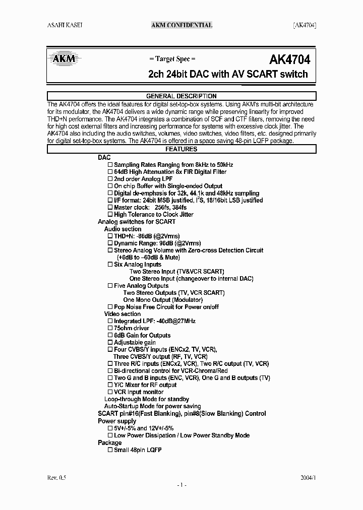 AK4704_1120052.PDF Datasheet