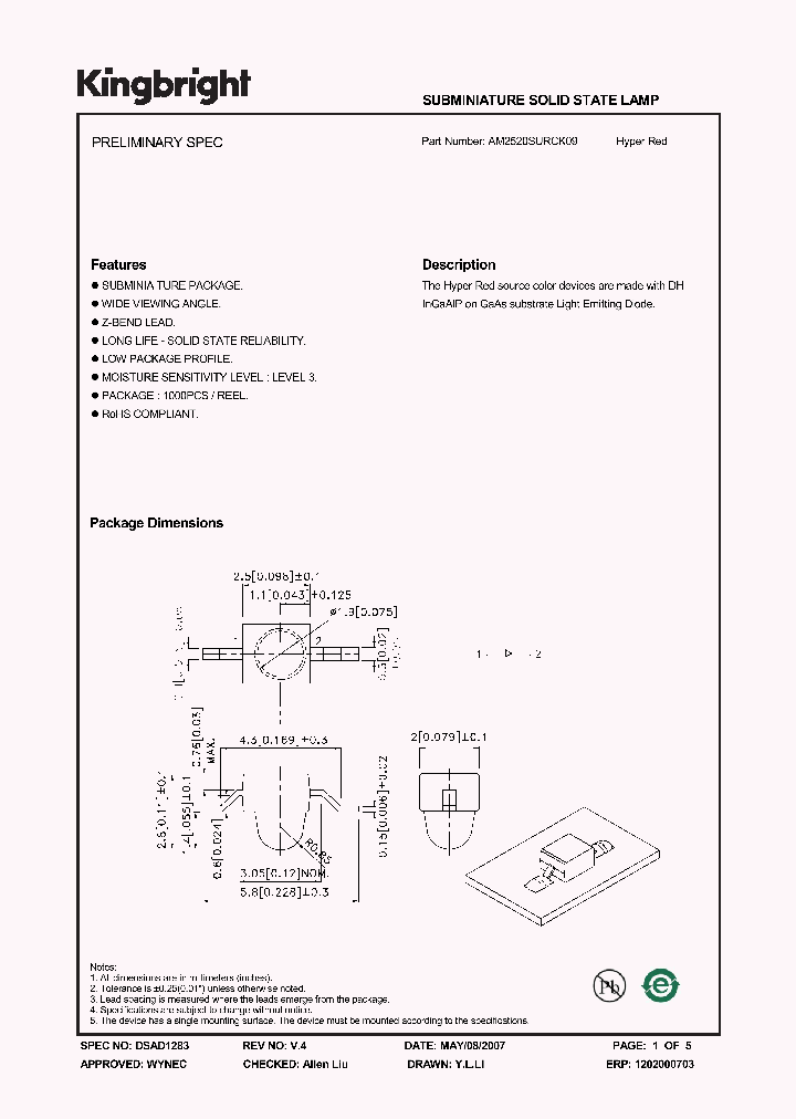 AM2520SURCK09_1134899.PDF Datasheet