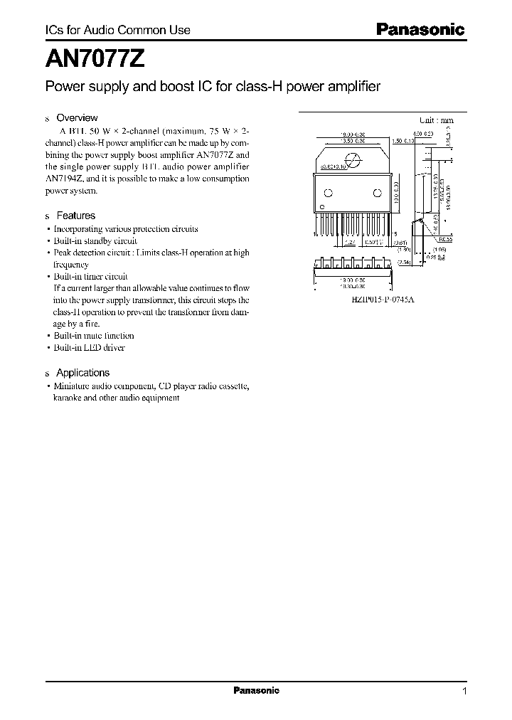 AN7077Z_1209974.PDF Datasheet