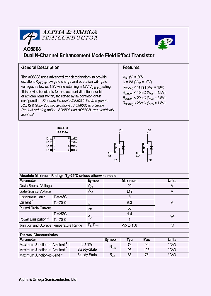 AO8808_1015890.PDF Datasheet