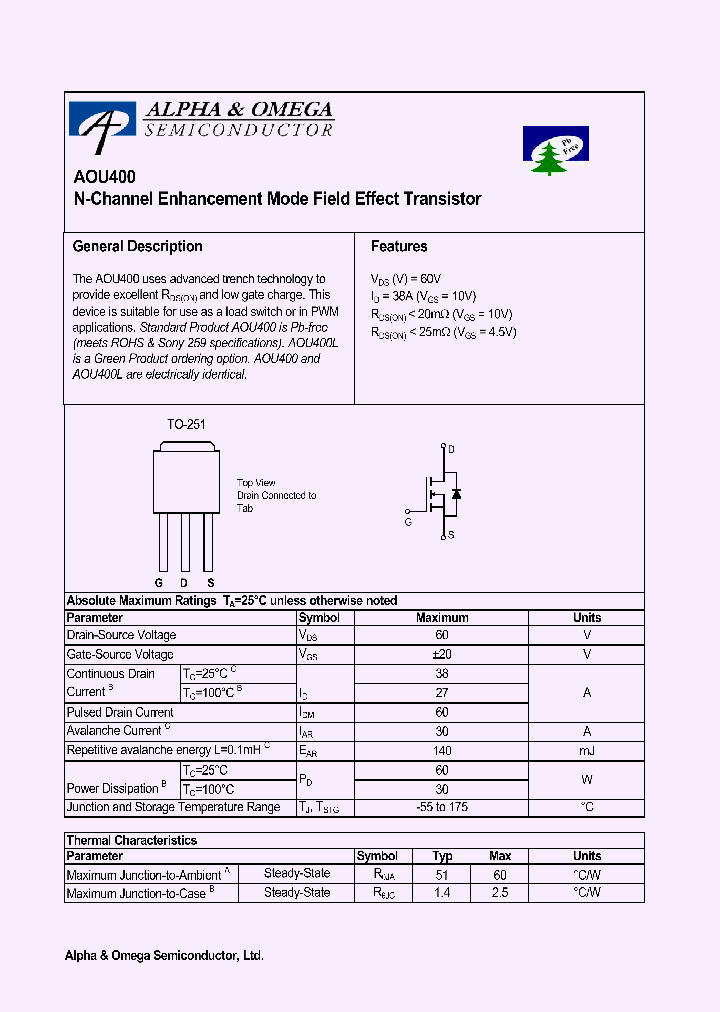 AOU400L_1210303.PDF Datasheet