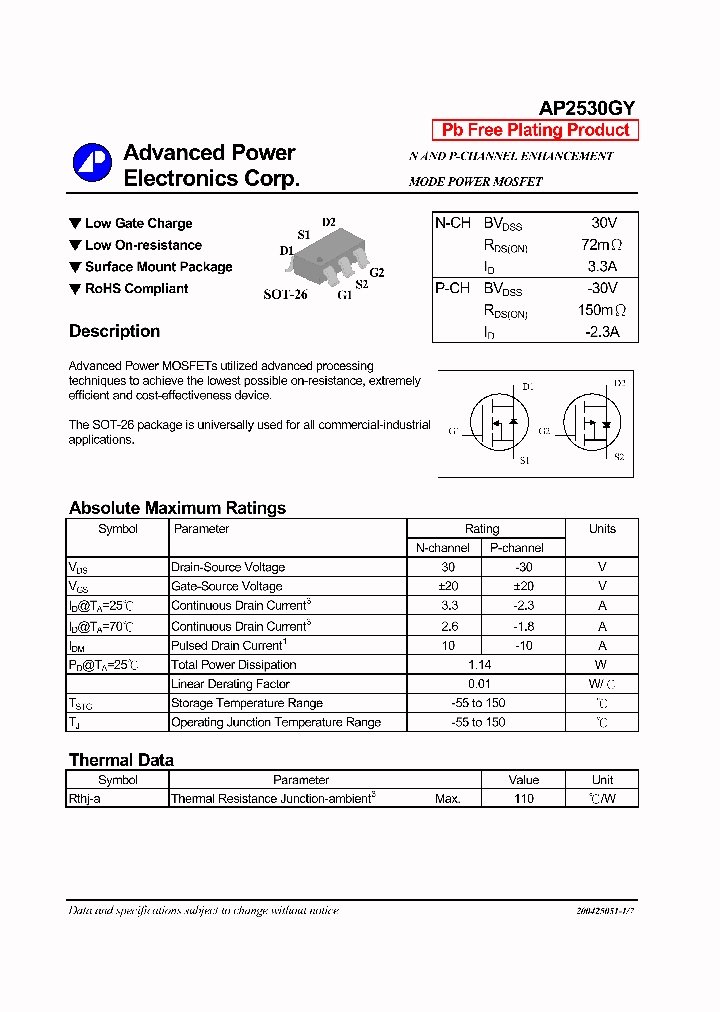 AP2530GY_1210514.PDF Datasheet