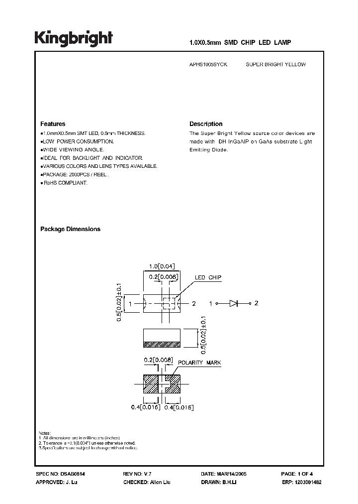 APHS1005SYCK_1210907.PDF Datasheet