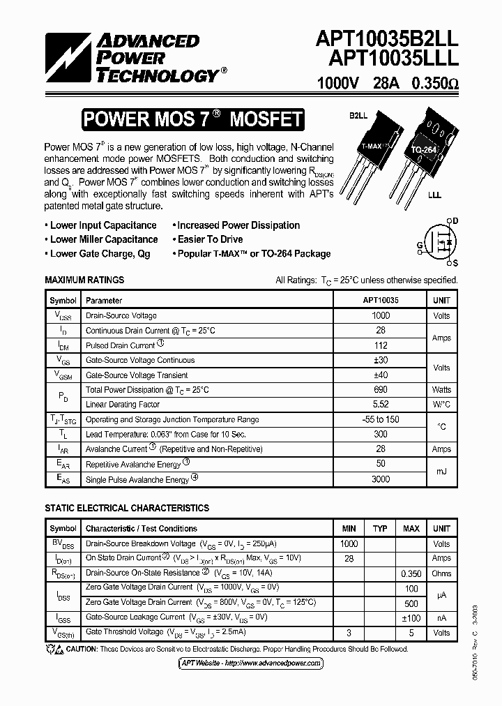 APT10035LLL_1211247.PDF Datasheet