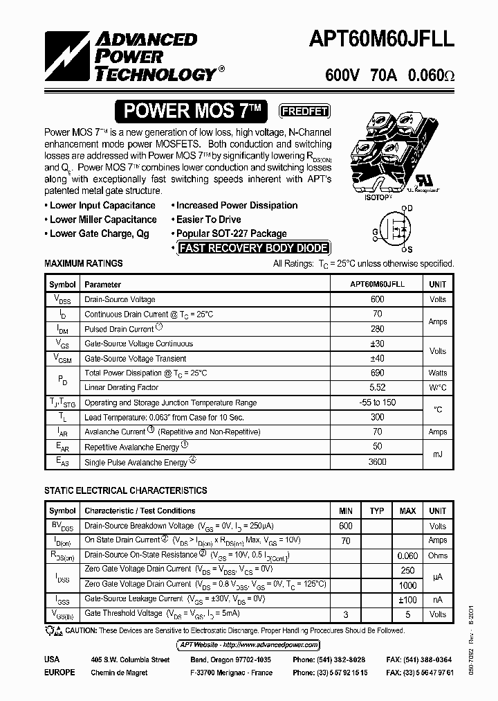 APT60M60JFLL_1211894.PDF Datasheet