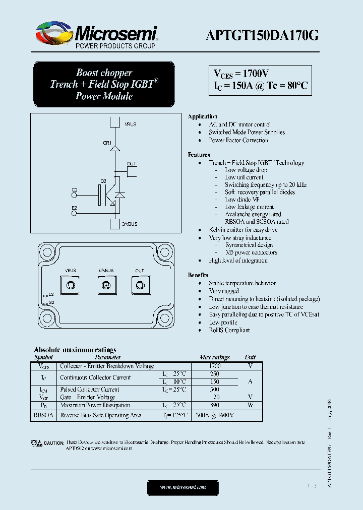 APTGT150DA170G_1167410.PDF Datasheet