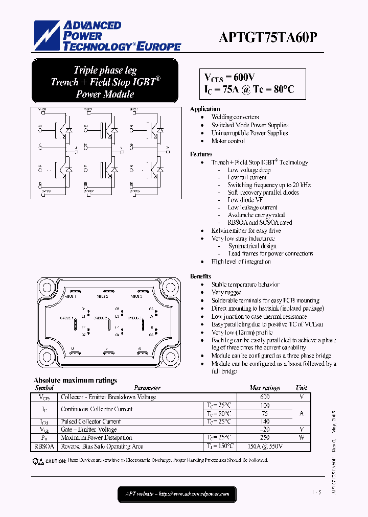 APTGT75TA60P_1212498.PDF Datasheet