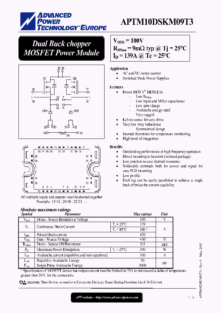 APTM10DSKM09T3_1212577.PDF Datasheet