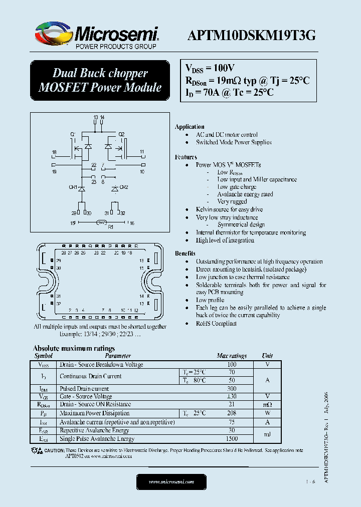 APTM10DSKM19T3G_1212580.PDF Datasheet