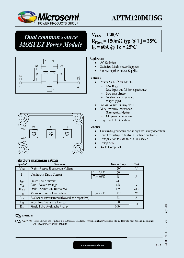 APTM120DU15G_1212610.PDF Datasheet