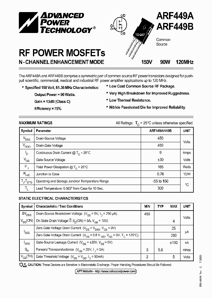 ARF449B_1212956.PDF Datasheet