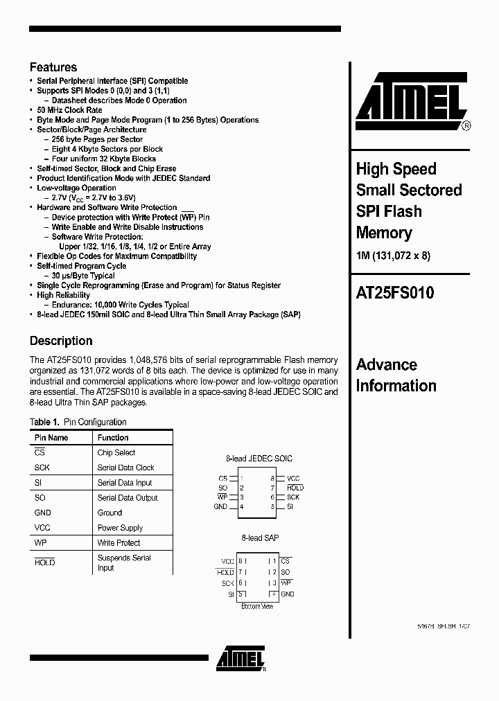 AT25FS010_1213780.PDF Datasheet
