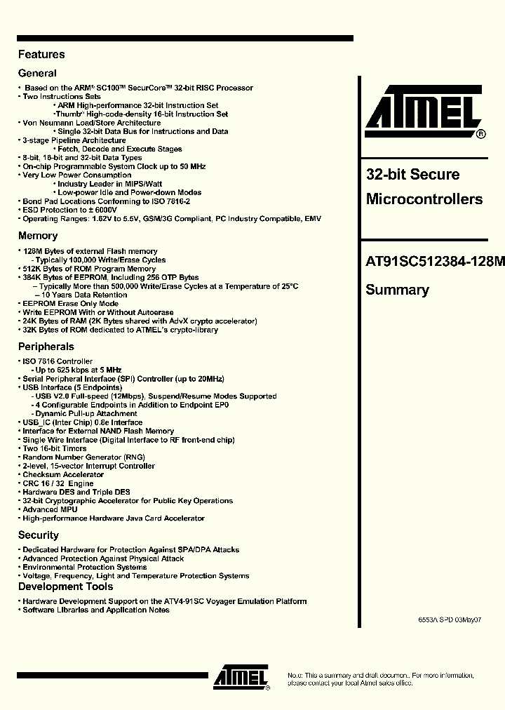 AT91SC512384-128M_1214361.PDF Datasheet