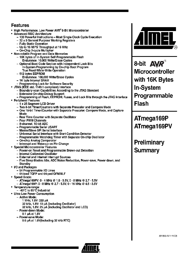 ATMEGA169P06_1121446.PDF Datasheet
