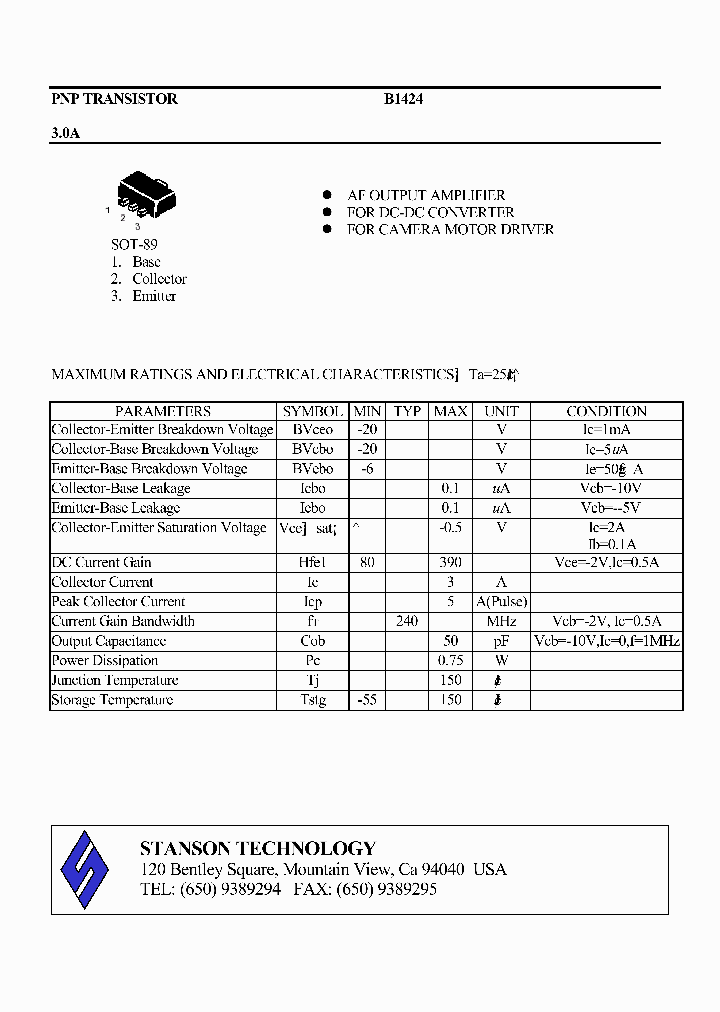 B1424_1215278.PDF Datasheet