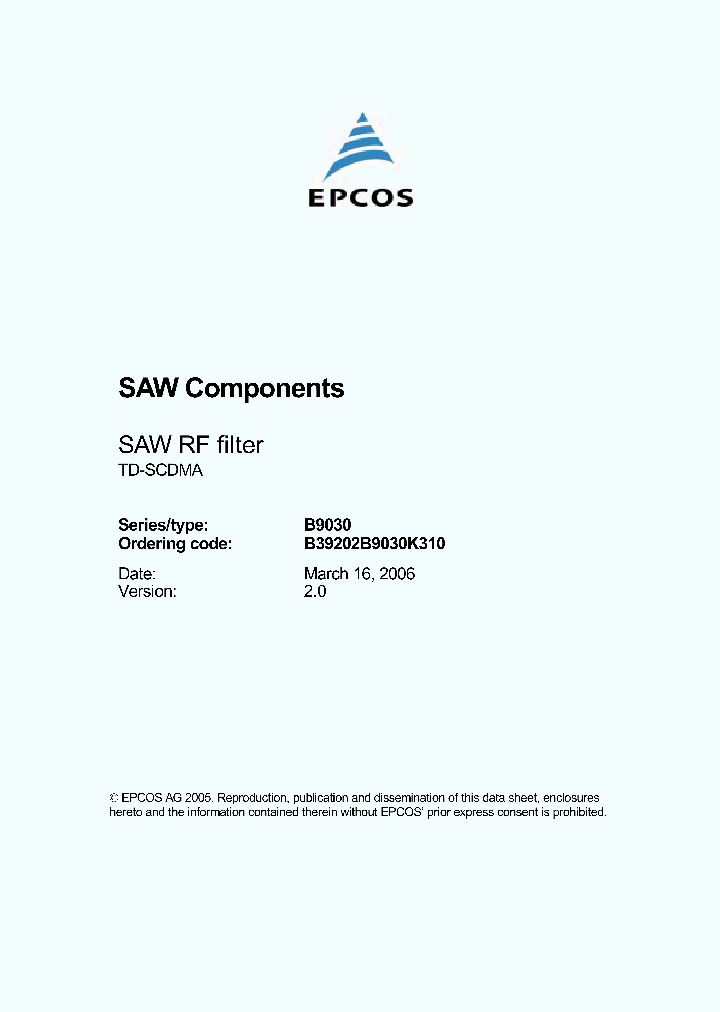 B9030_1216530.PDF Datasheet