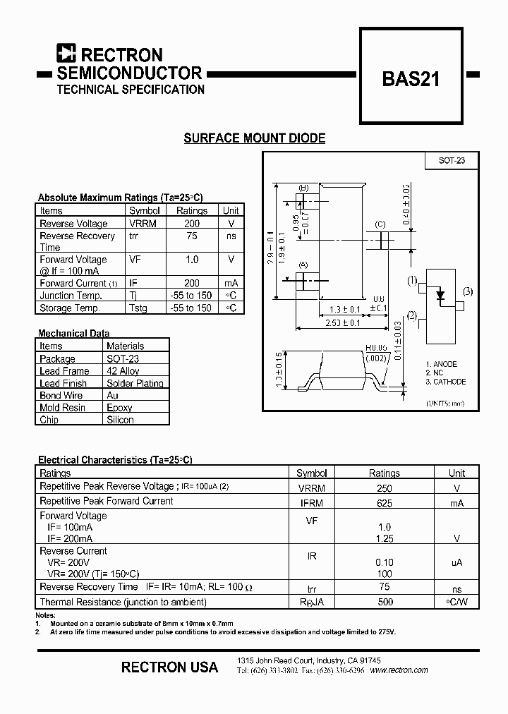 BAS21_1025695.PDF Datasheet