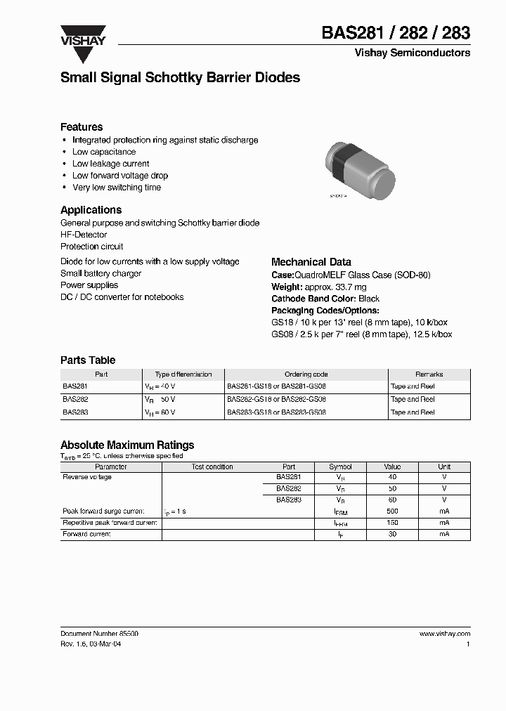 BAS283_1217197.PDF Datasheet