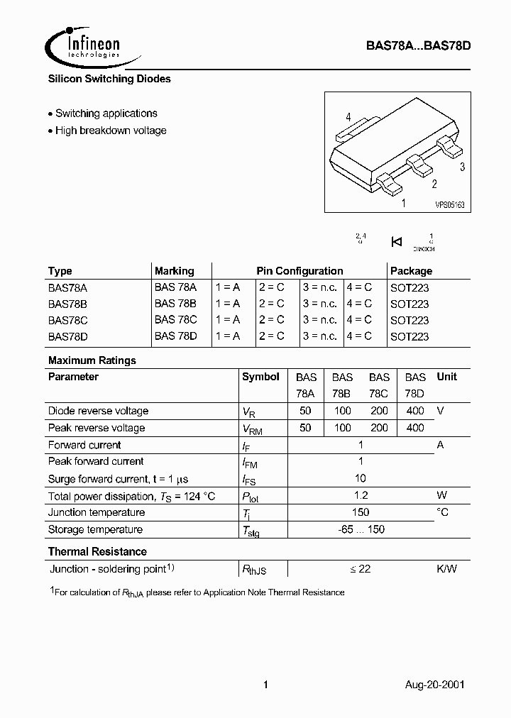 BAS78D_1217294.PDF Datasheet