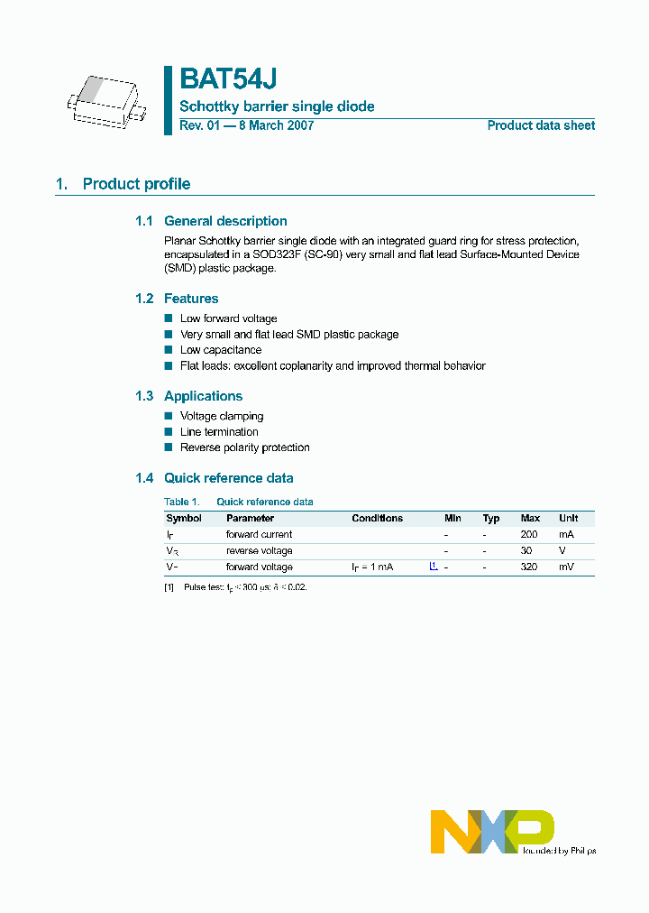 BAT54J_1217389.PDF Datasheet