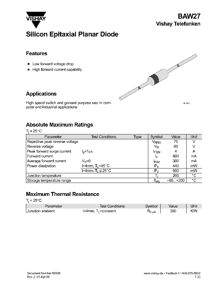 BAW27_1217595.PDF Datasheet