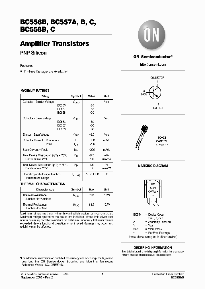 BC558CZL1G_905586.PDF Datasheet