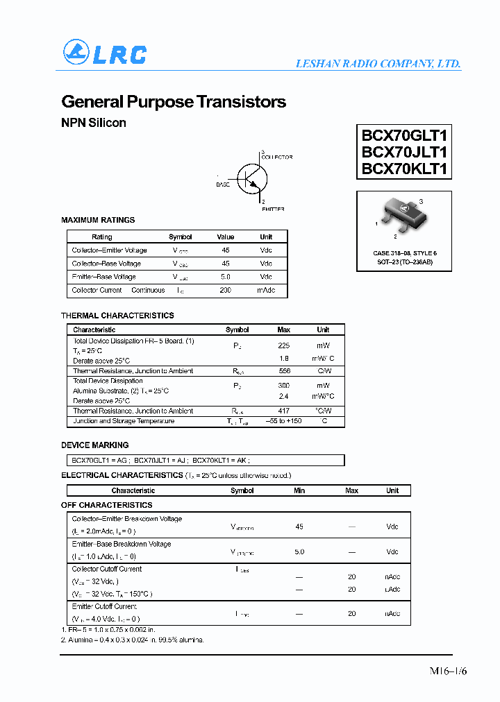 BCX70GLT1_1160622.PDF Datasheet