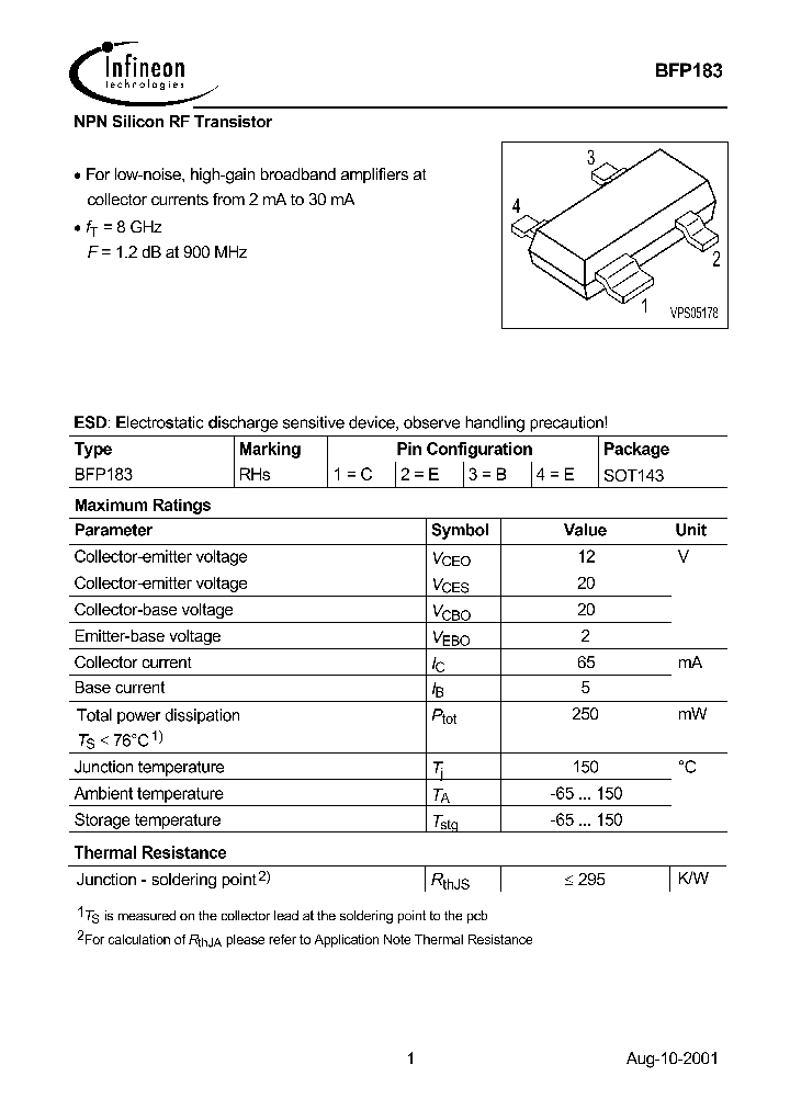 BFP183_1219187.PDF Datasheet