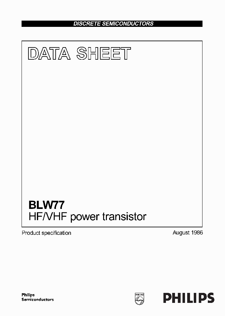 BLW77_1161063.PDF Datasheet
