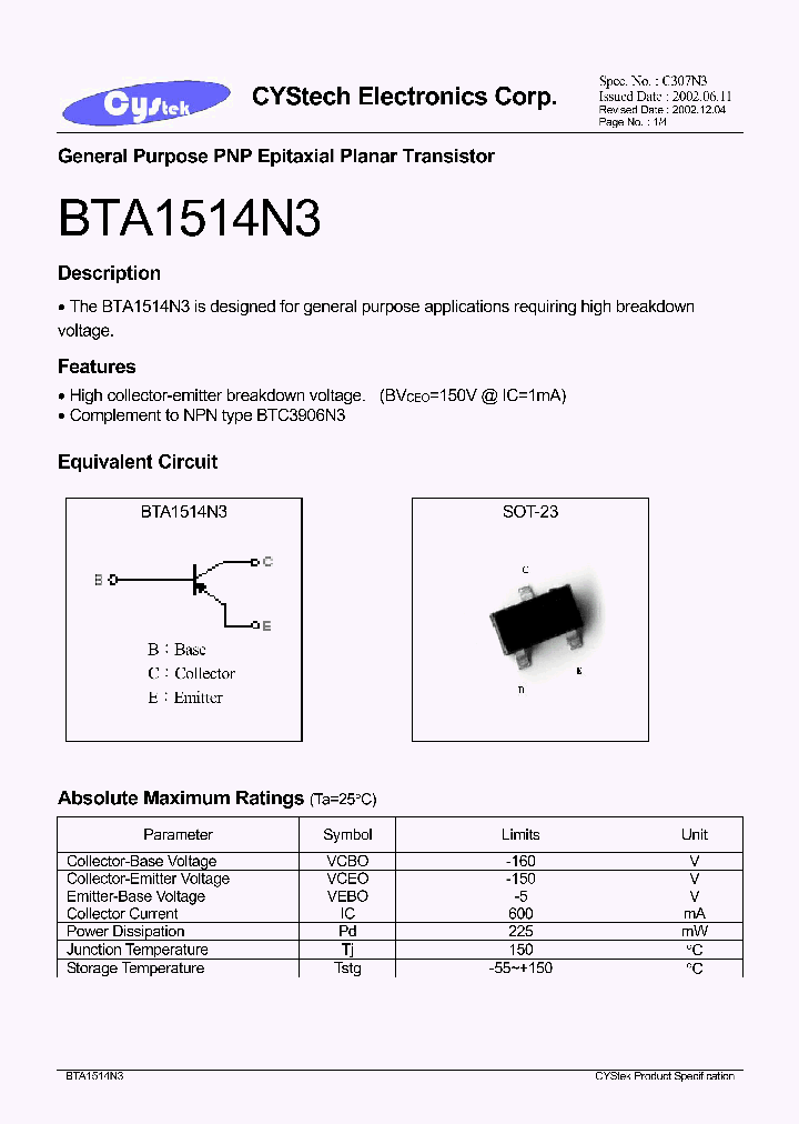 BTA1514N3_1221069.PDF Datasheet