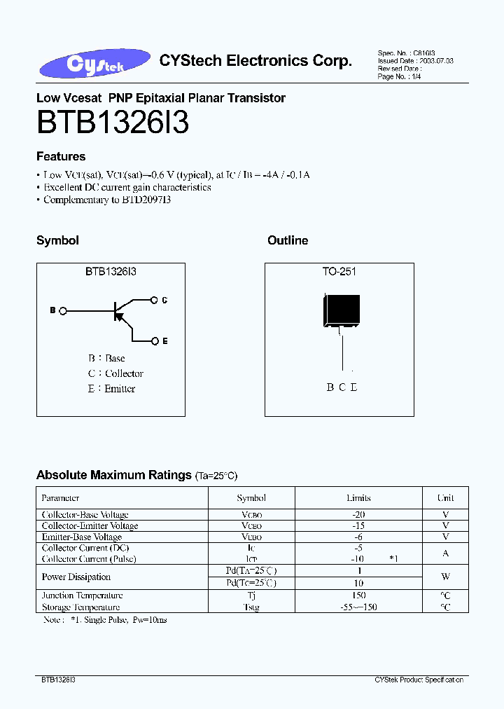 BTB1326I3_1221161.PDF Datasheet