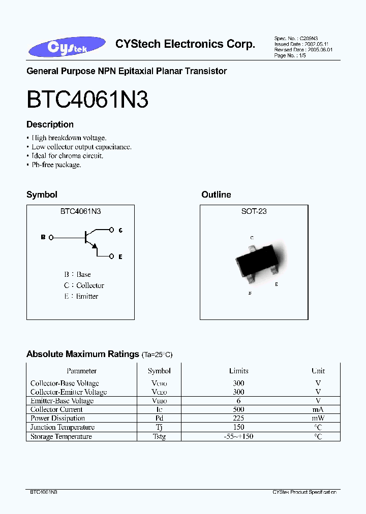BTC4061N3_1221182.PDF Datasheet