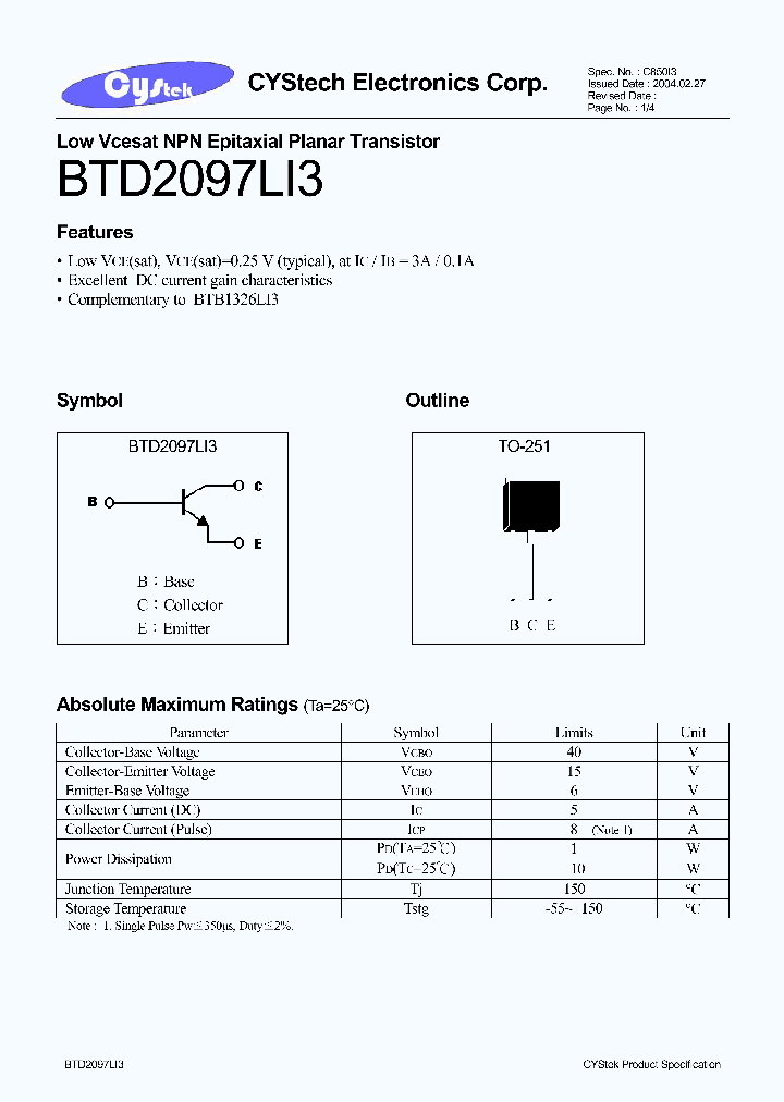 BTD2097LI3_1221240.PDF Datasheet