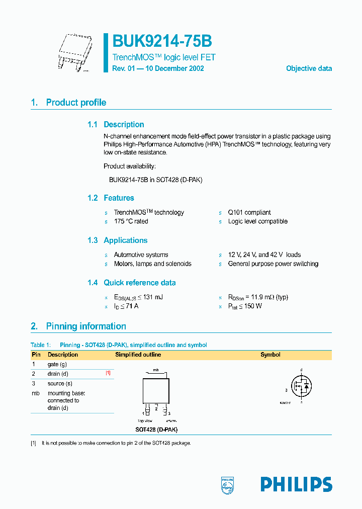 BUK9214-75B_1222016.PDF Datasheet