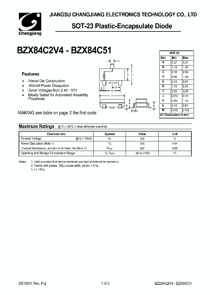 BZX84C11_1018212.PDF Datasheet