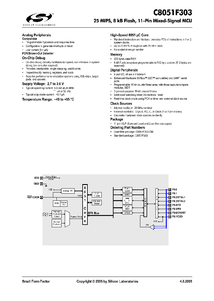 C8051F303_1156408.PDF Datasheet