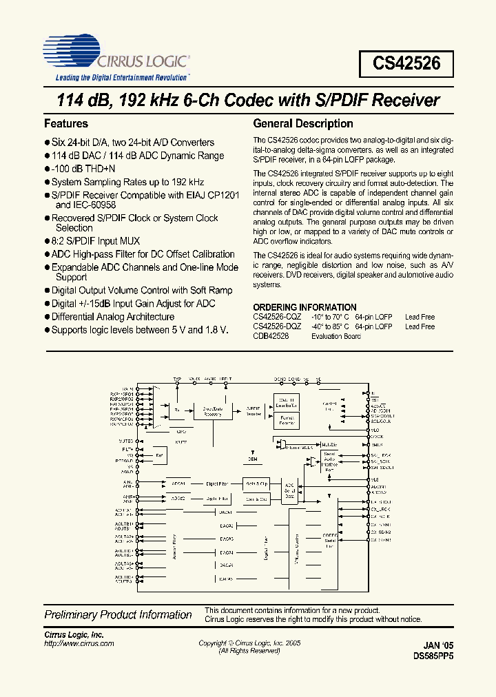 CS42526_1132295.PDF Datasheet