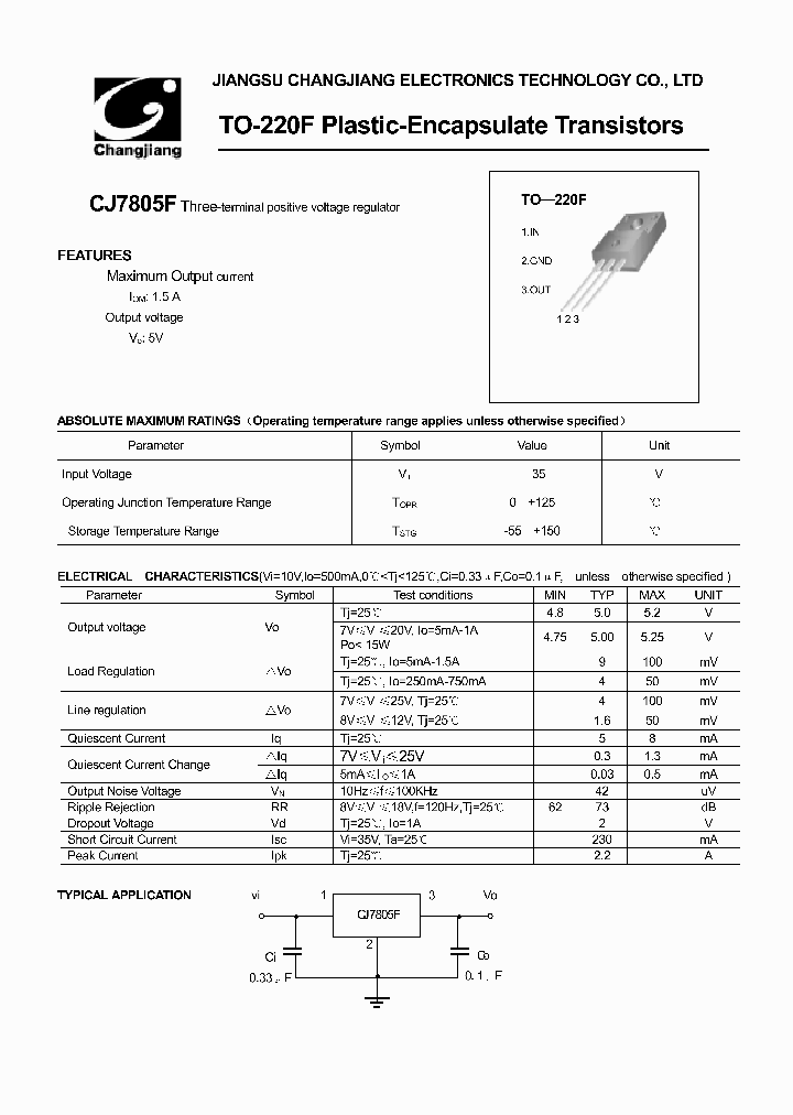 CJ7805F-TO-220F_1226240.PDF Datasheet