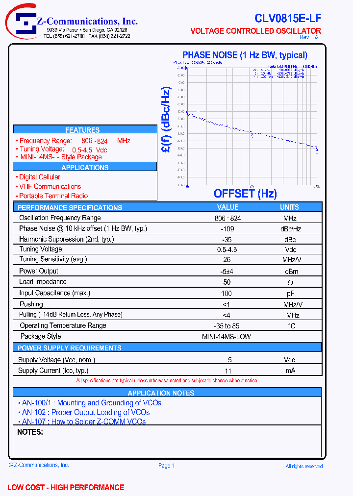 CLV0815E-LF_1113658.PDF Datasheet