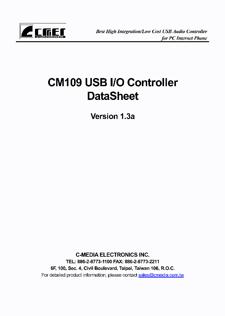 CM109_1226704.PDF Datasheet