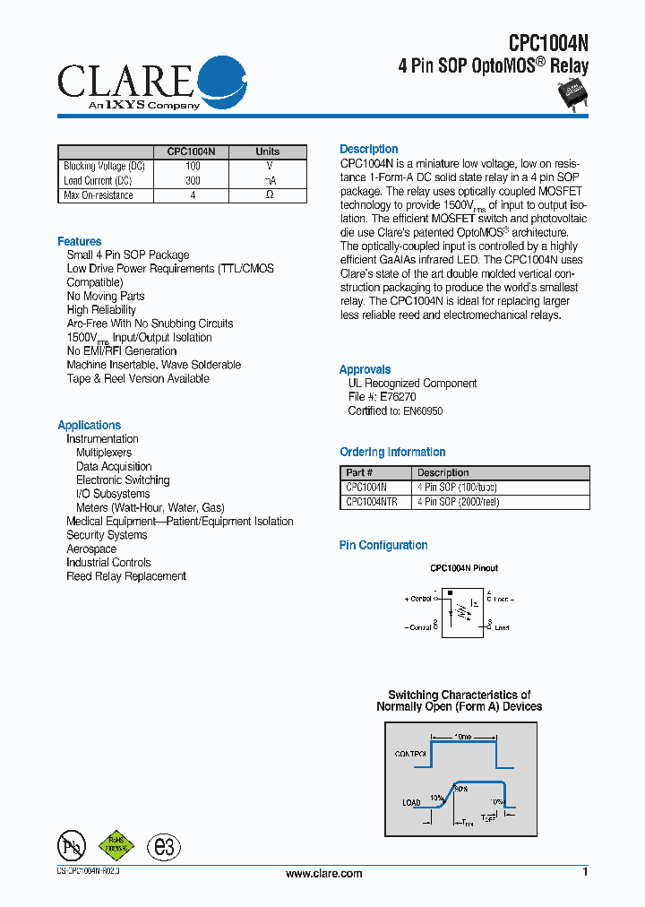 CPC1004N_1175969.PDF Datasheet