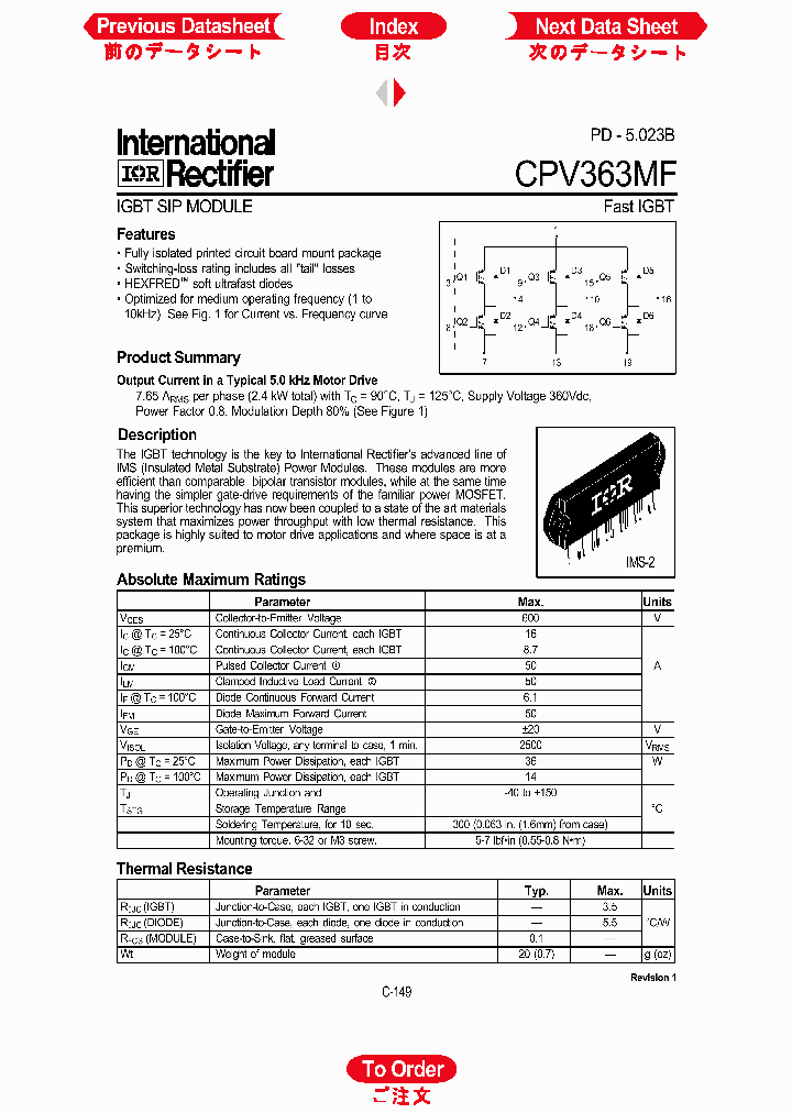 CPV363MF_1228199.PDF Datasheet