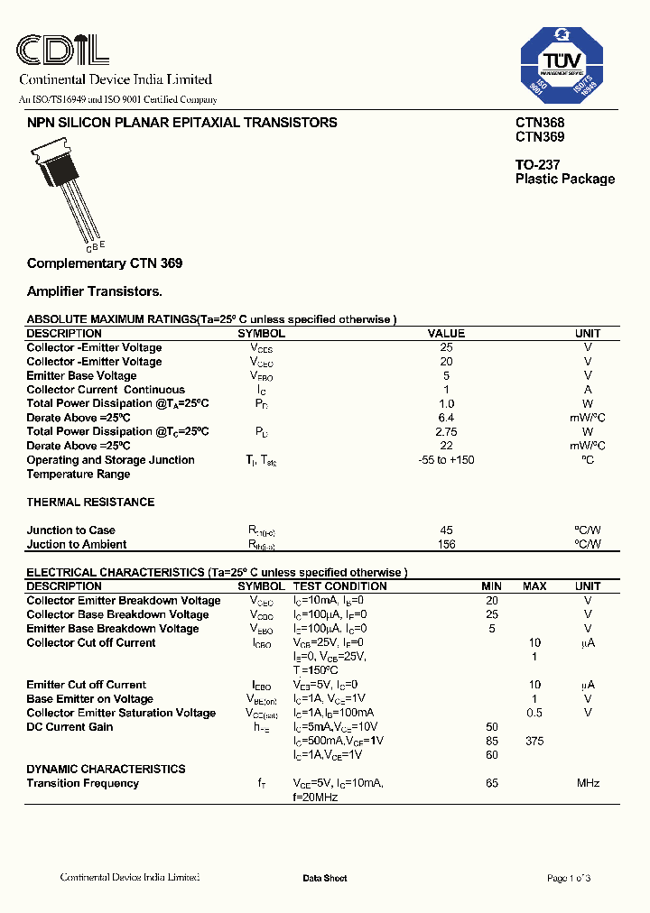 CTN368_1100172.PDF Datasheet