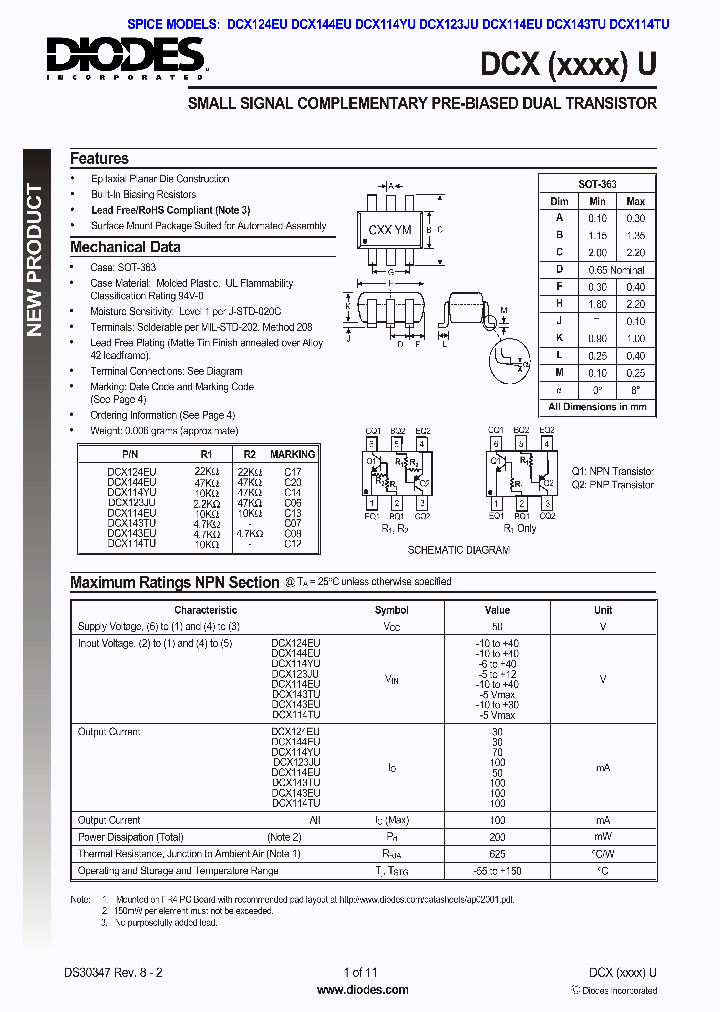 DCX144EU-7-F_1117764.PDF Datasheet