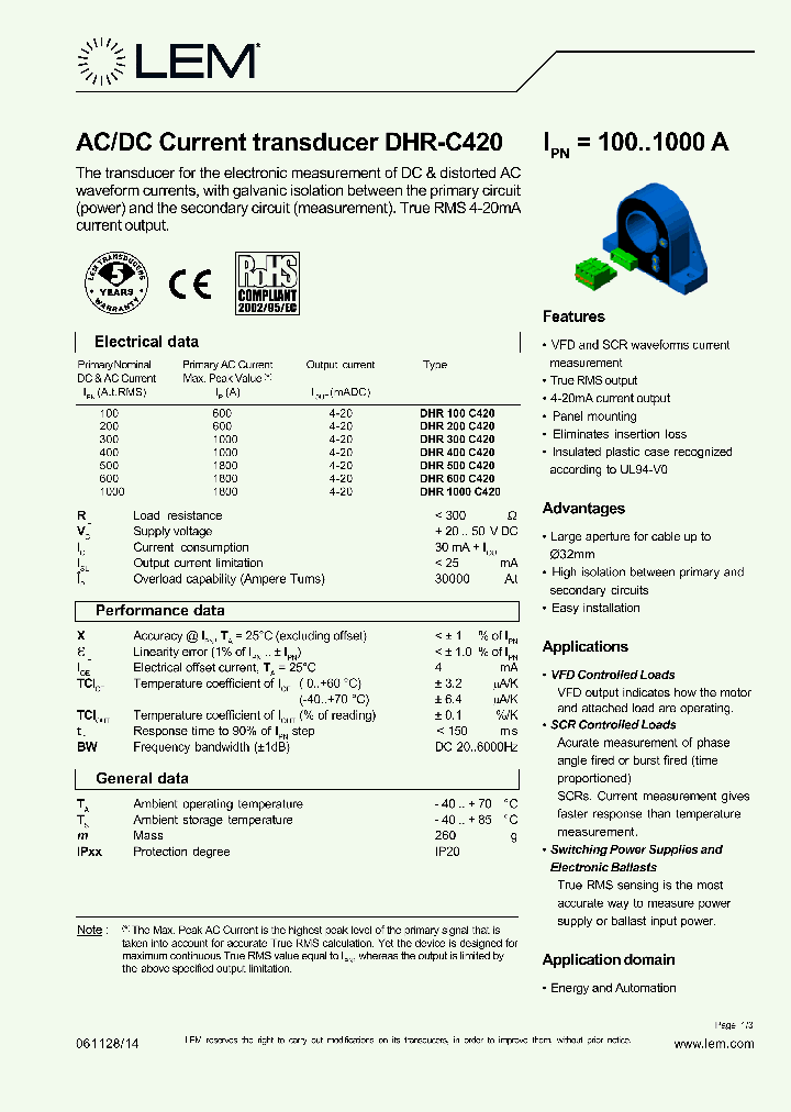 DHR300C420_1134091.PDF Datasheet