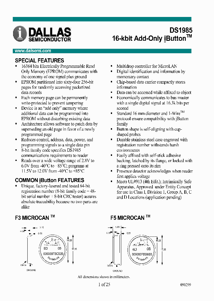 DS1985-F5_1234096.PDF Datasheet