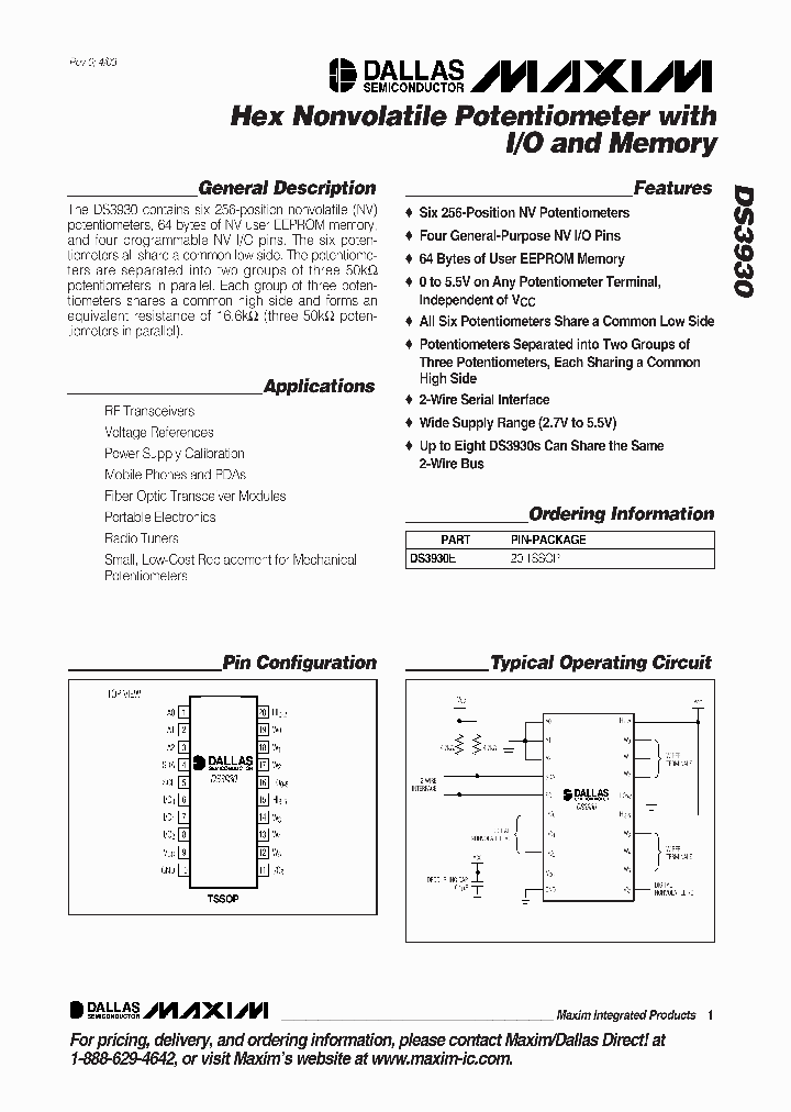 DS3930E_1234364.PDF Datasheet