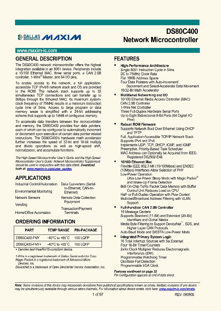 DS80C400_1055282.PDF Datasheet