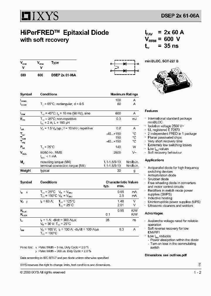 DSEP2X61-06A_1234694.PDF Datasheet